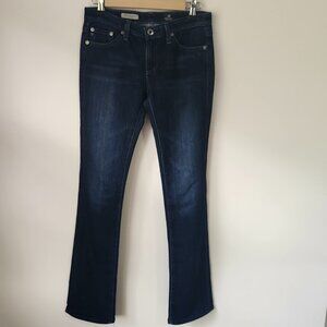 AG Adriano Goldschmied The Ballad Slim Boot Women Size 26R Dark Wash Made in USA